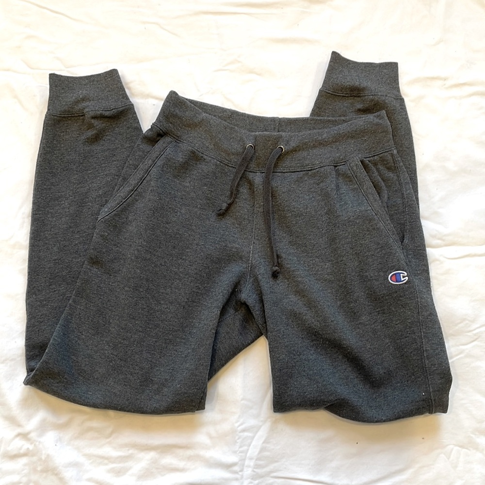 Champion sweatpants, size small, dark grey